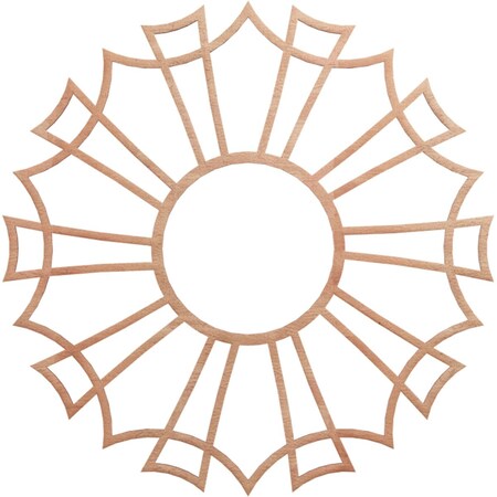 Ekena Millwork Augustus Wood Fretwork Pierced Ceiling Medallion, Cherry, 26"OD x 9 1/8"ID x 1/4"T CMWP26X26X0250AUCH